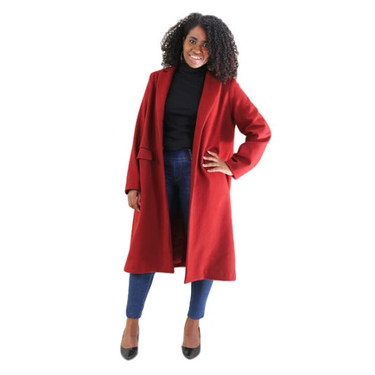 Printed hotsell wool coat