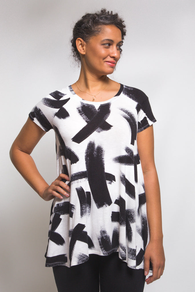 t shirt dress template Closet Core / Printed Sewing Pattern / Ebony T-Shirt + Dress