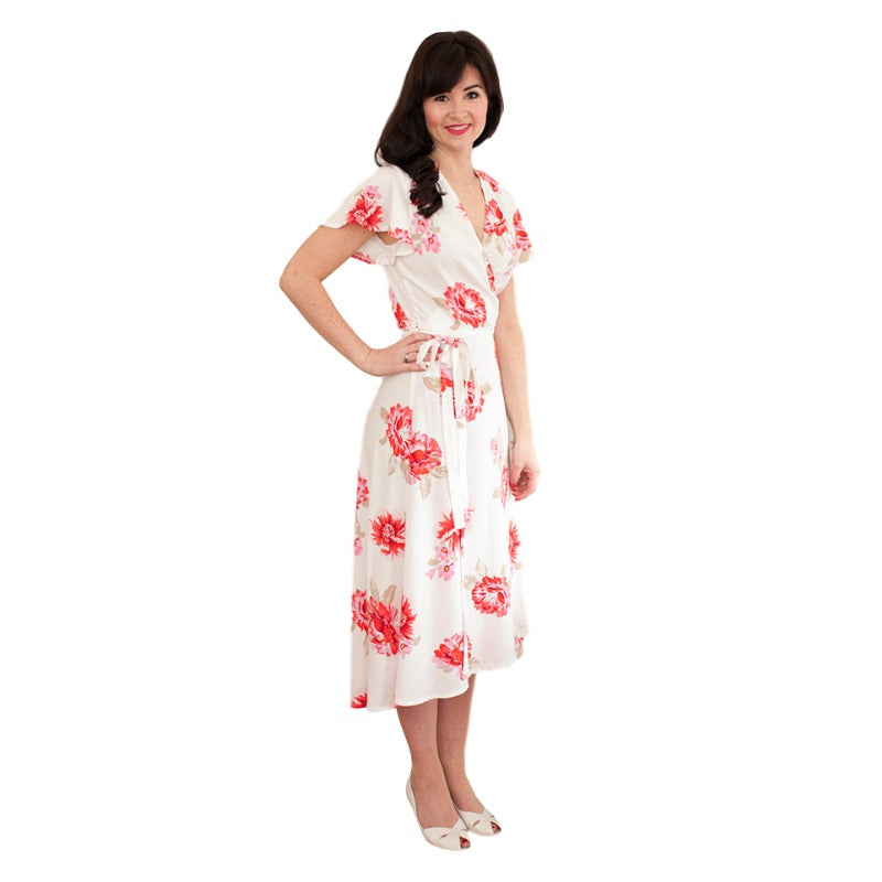 White wrap dress clearance uk