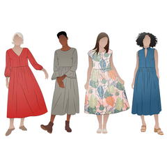 montana midi dress tutorial Style Arc / Printed Sewing Pattern / Montana Dress Extension Pack