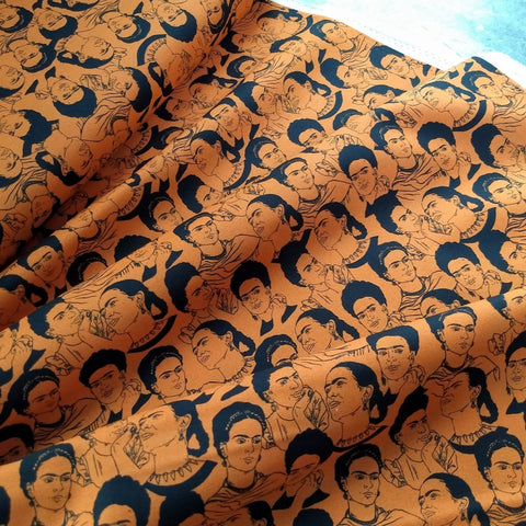 Cotton Print / Frida / Orange