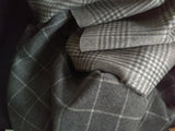 Reversible Wool Coating / Grey Plaid