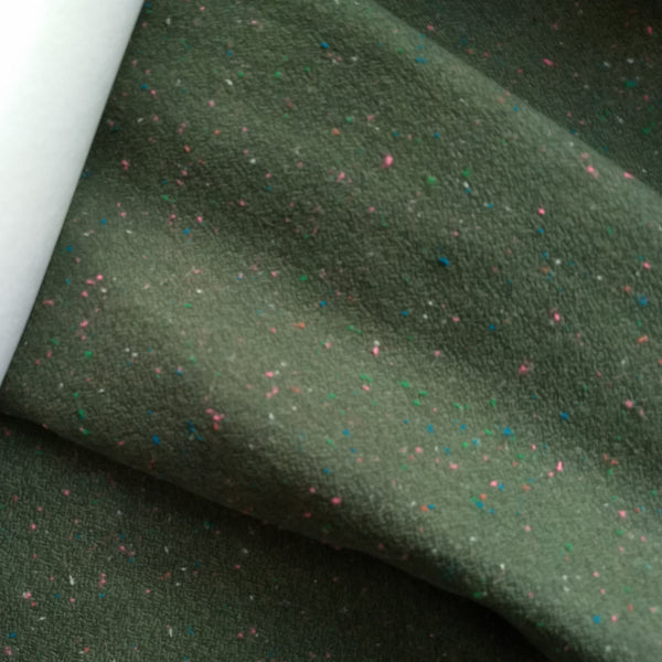 Last Cut / Speckled Flannel / Dusty Green / 1 1/3 Yards