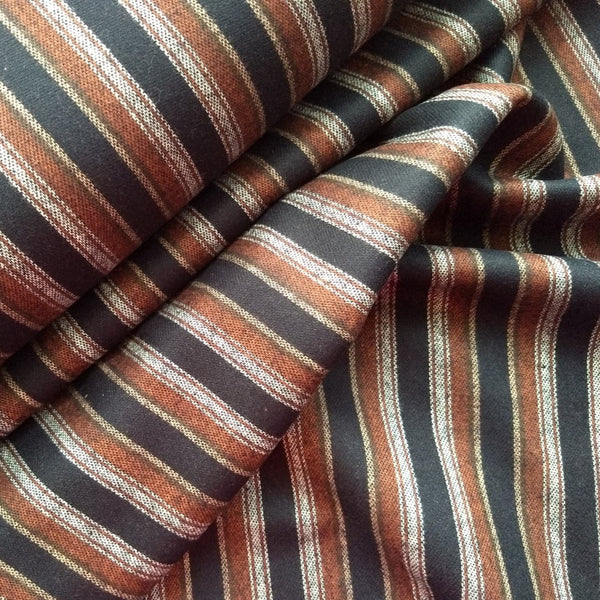 Yarn Dyed Flannel / Blanket Stripe Black