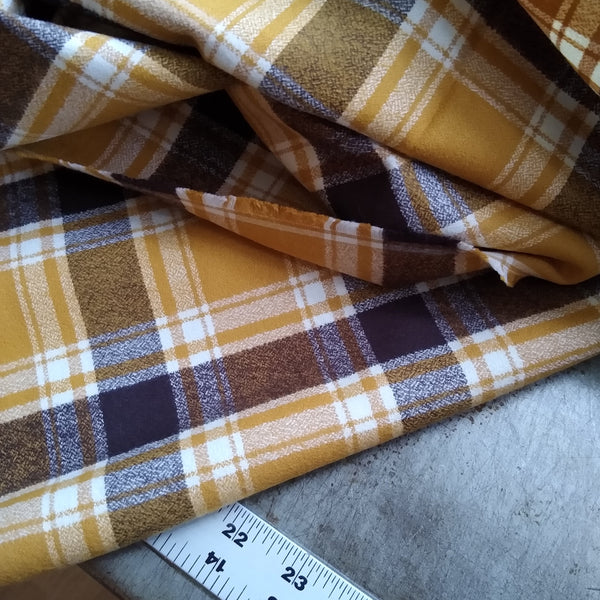 Yarn Dyed Flannel / Saffron Plaid