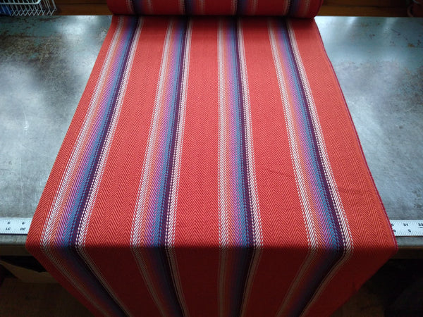 Yarn Dyed Twill Weave / Persimmon Stripe