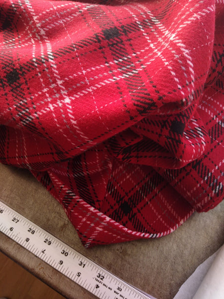 Wool Flannel / Red Plaid