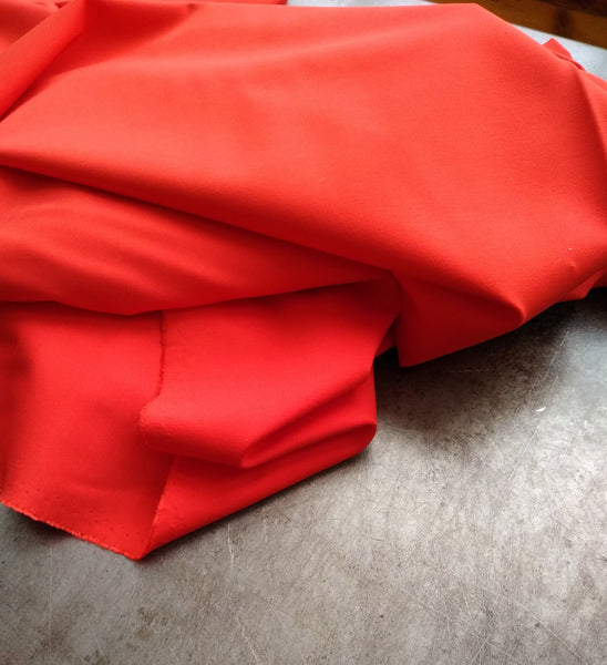 Ponte de Roma Knit / Flame / Garment Fabric | Oak Fabrics