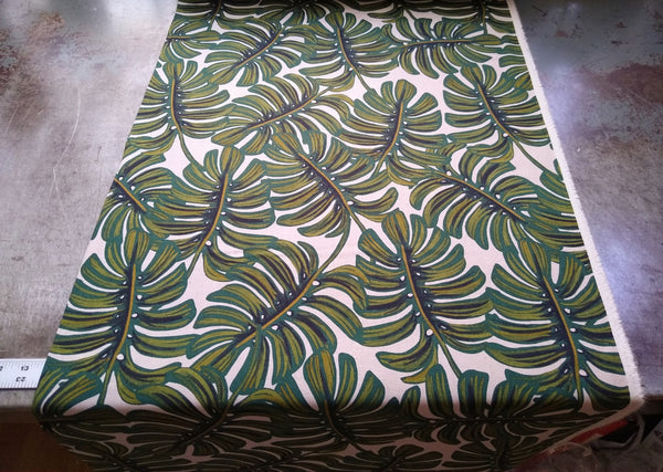 Cotton Linen Blend / Monstera