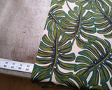 Cotton Linen Blend / Monstera