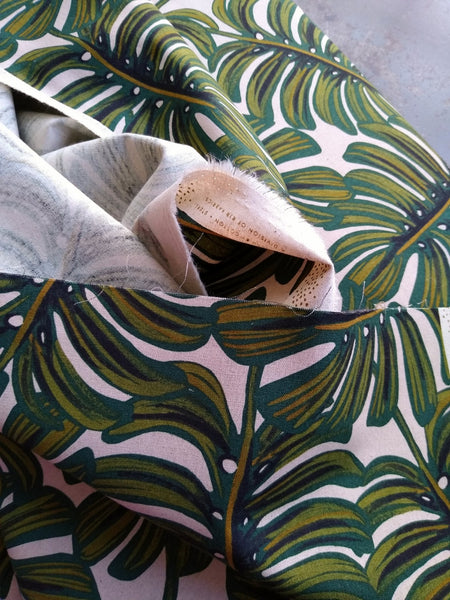 Cotton Linen Blend / Monstera