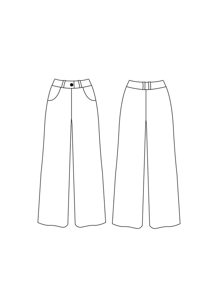 Friday Pattern Co (US) / Printed Sewing Pattern / Joan Knit Trousers ...