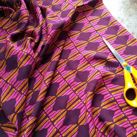 Rayon Challis / Kente Print