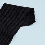 Organic Cotton Rib Knit / Black