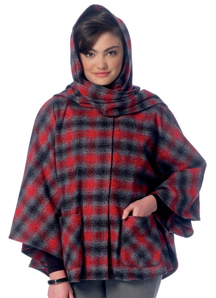 McCalls 7202 / Misses Ponchos with Hood