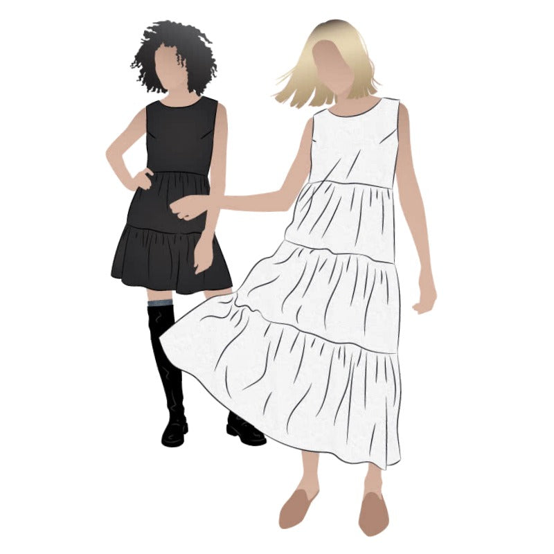 Style Arc / Printed Sewing Pattern / Nova Midi Dress