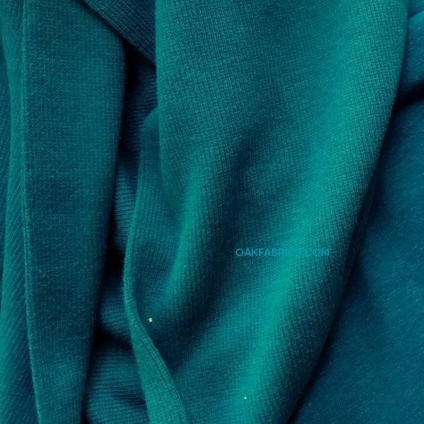 Bamboo Rib Knit / Peacock