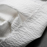 Japanese Tottorri Seersucker / Plain White