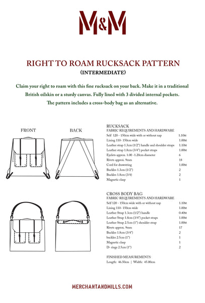 Right to Roam Rucksack