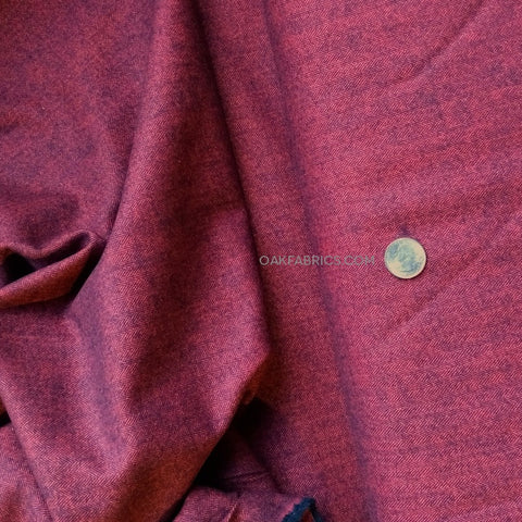Yarn Dyed Flannel / Brick Herringbone