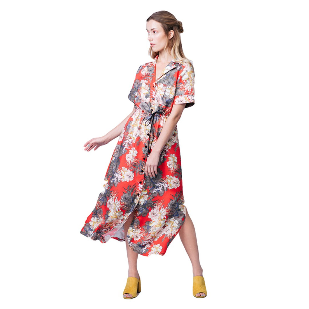 reeta midi shirt dress Named Clothing / Printed Sewing Pattern / Reeta Midi Shirt Dress