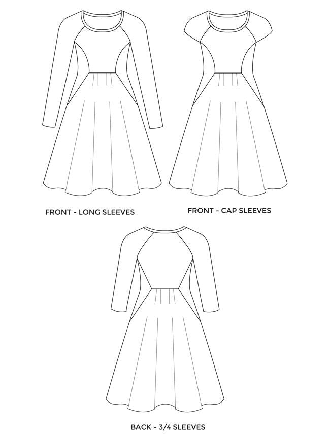 Tilly & the Buttons / Printed Sewing Pattern / Zadie Dress | Oak Fabrics