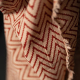 Indian Cotton / Hand Block Print / Ziggy Red