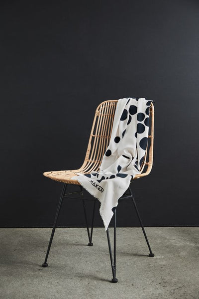 Viscose Twill / About A Dot / White