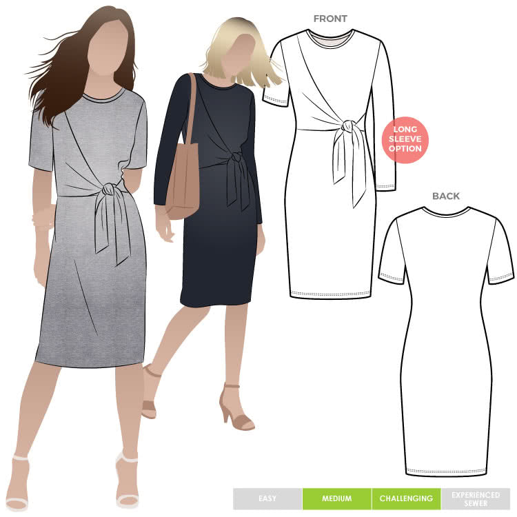 Style Arc / Printed Sewing Pattern / Astoria Knit Dress Style Arc / Printed Sewing Pattern / Astoria Knit Dress