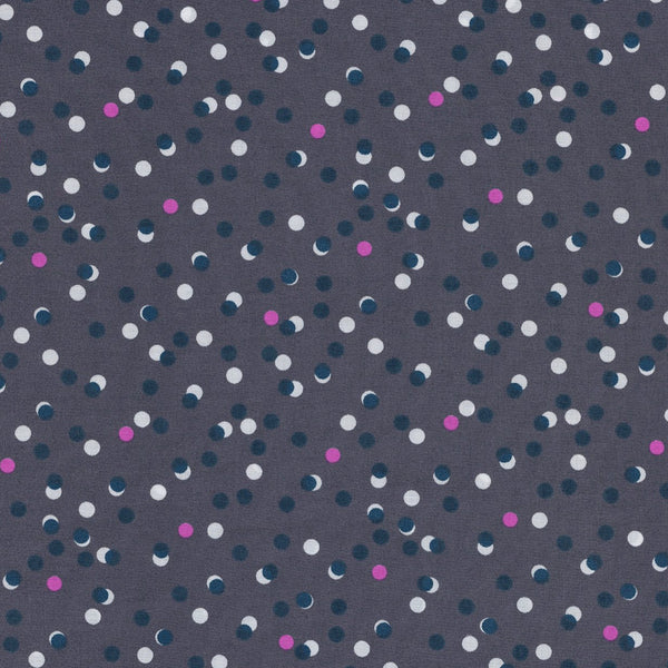 Cotton Lawn / Bubble Dots / Grey