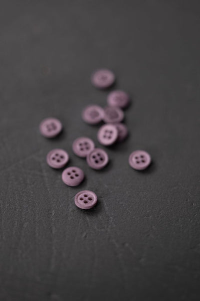 Cotton Buttons / 11mm / Set of 6 / Color Options