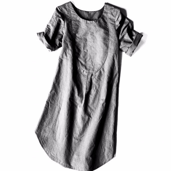 T-Shirt Dress _ 143287 _ Grey Mel from REFINERY – Refinery