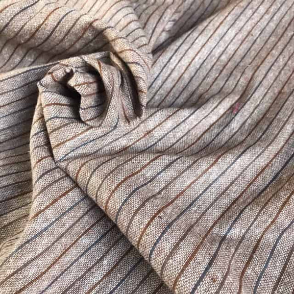 Shunno / Handwoven Recycled Yarn / Grey Stripe
