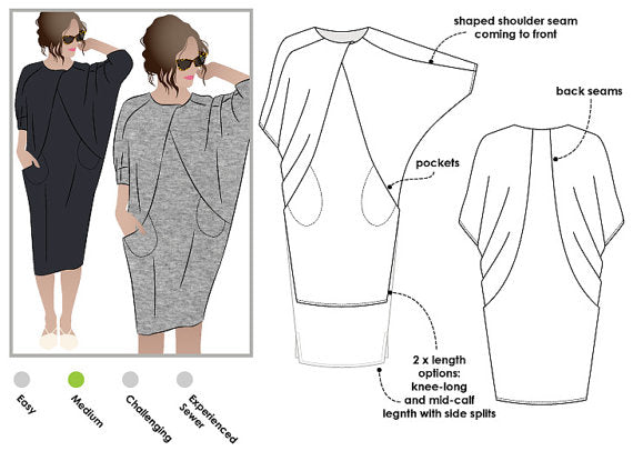 Style Arc (AUS) / Printed Sewing Pattern / Hedy Designer Dress | Oak ...