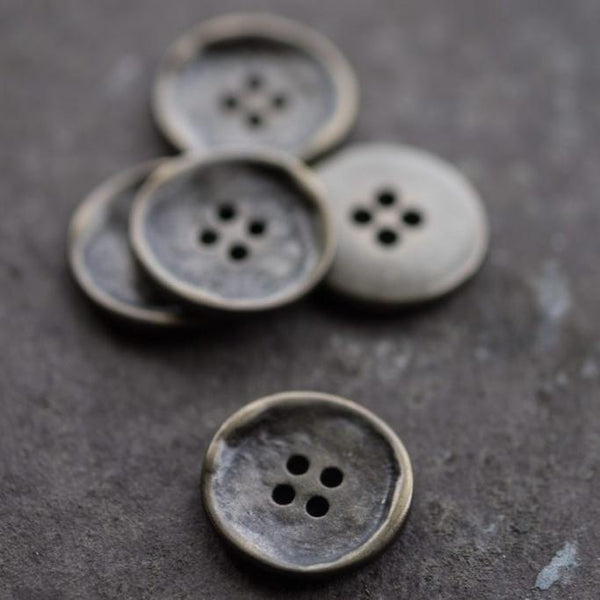 Stamped Metal Buttons / 15mm or 20mm
