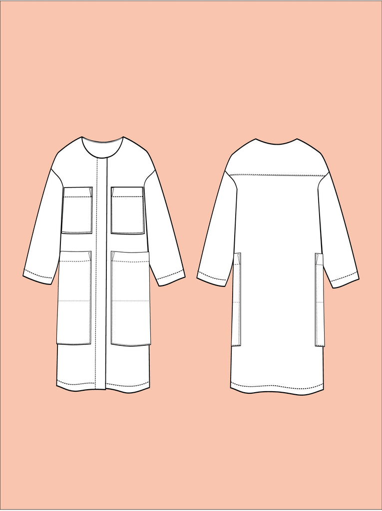 Assembly Line (SWE) / Printed Sewing Pattern / Lab Coat | Oak Fabrics