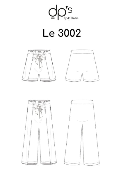 3002 / Pleated Shorts + Trousers