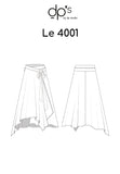 4001 / Asymmetric Wrap Skirt