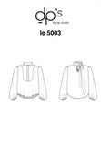 5003 / Tied Collar + Dickey Blouse