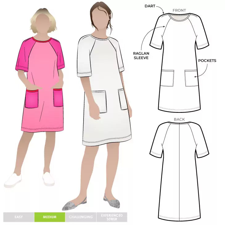 Style Arc (US) / Printed Sewing Pattern / Mary Shift Dress Style Arc (US) / Printed Sewing Pattern / Mary Shift Dress