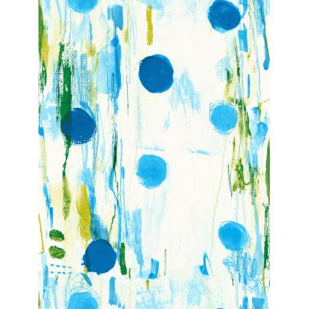 Cotton Print / Flower Rain / Blue