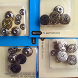 Dungaree Buttons / 4 Count / 4 Finishes